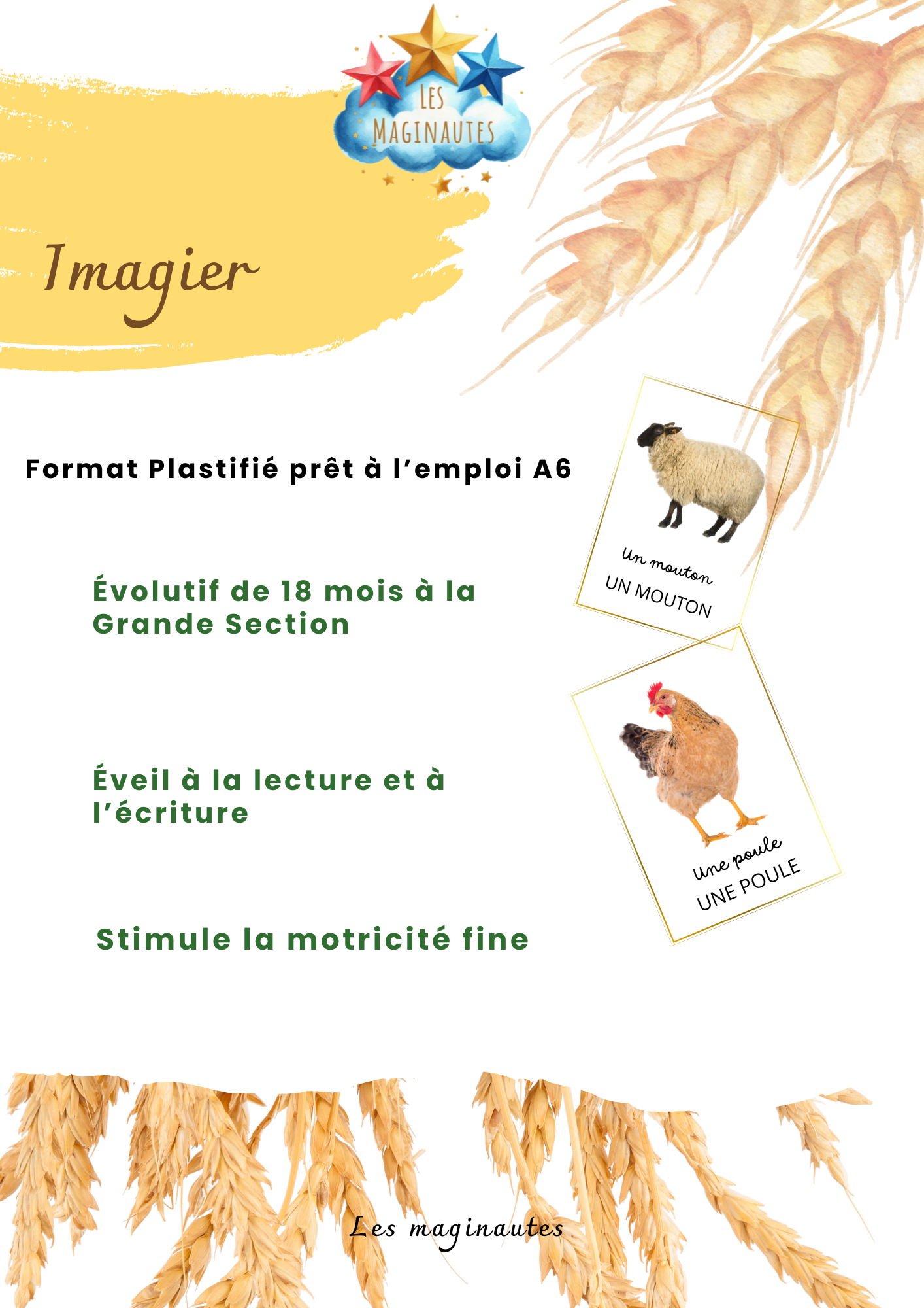 Imagier évolutif La Ferme