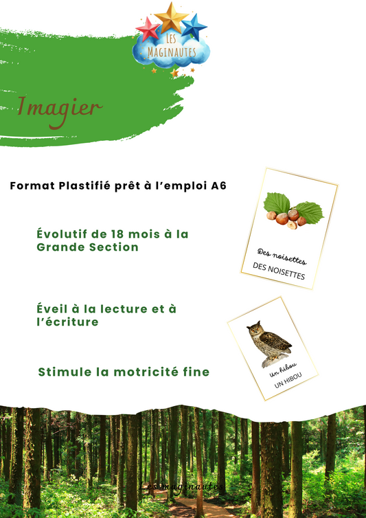 imagier évolutif la forêt