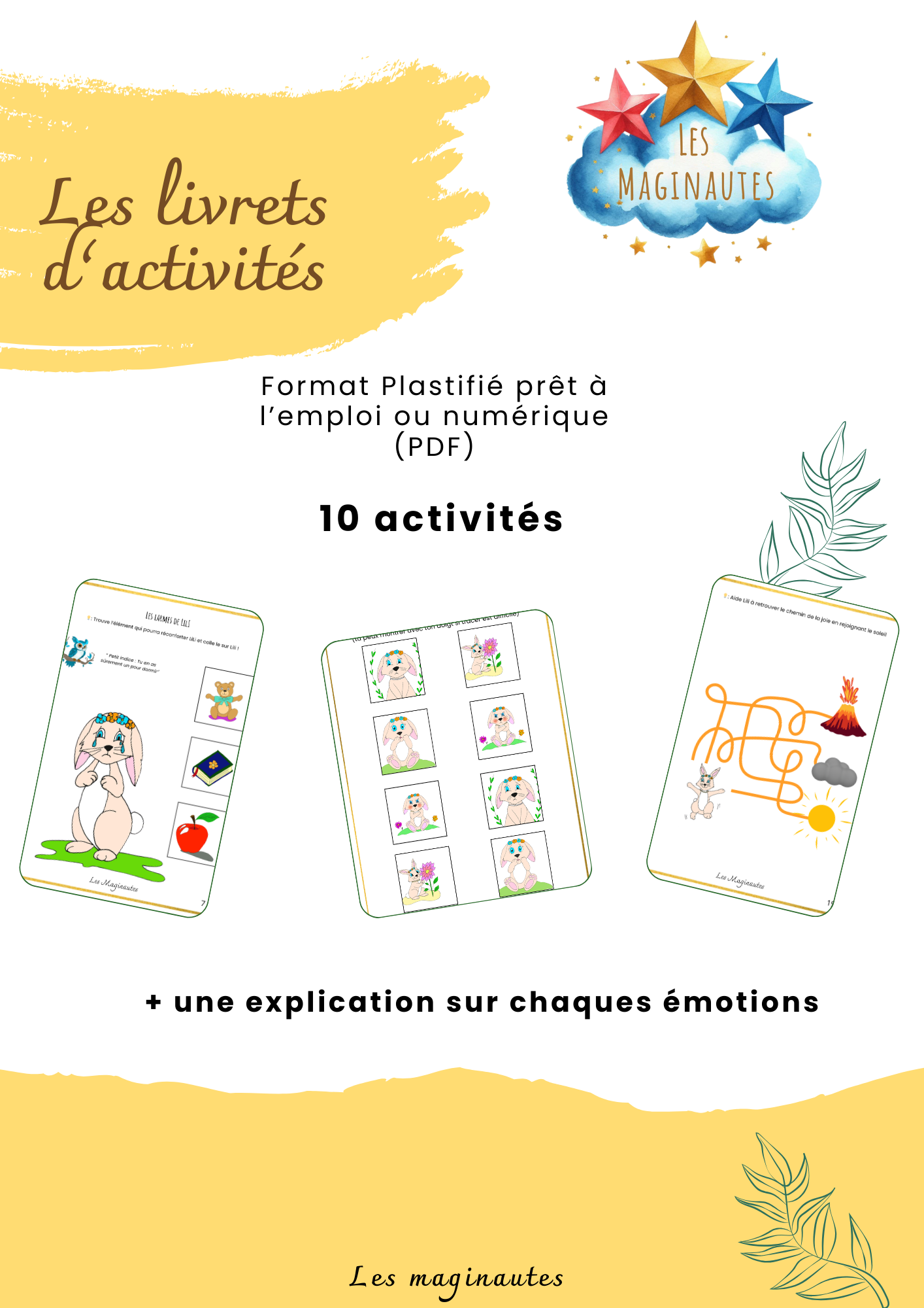 Livret d'activités Lili et les émotions- 2 à 5 ans