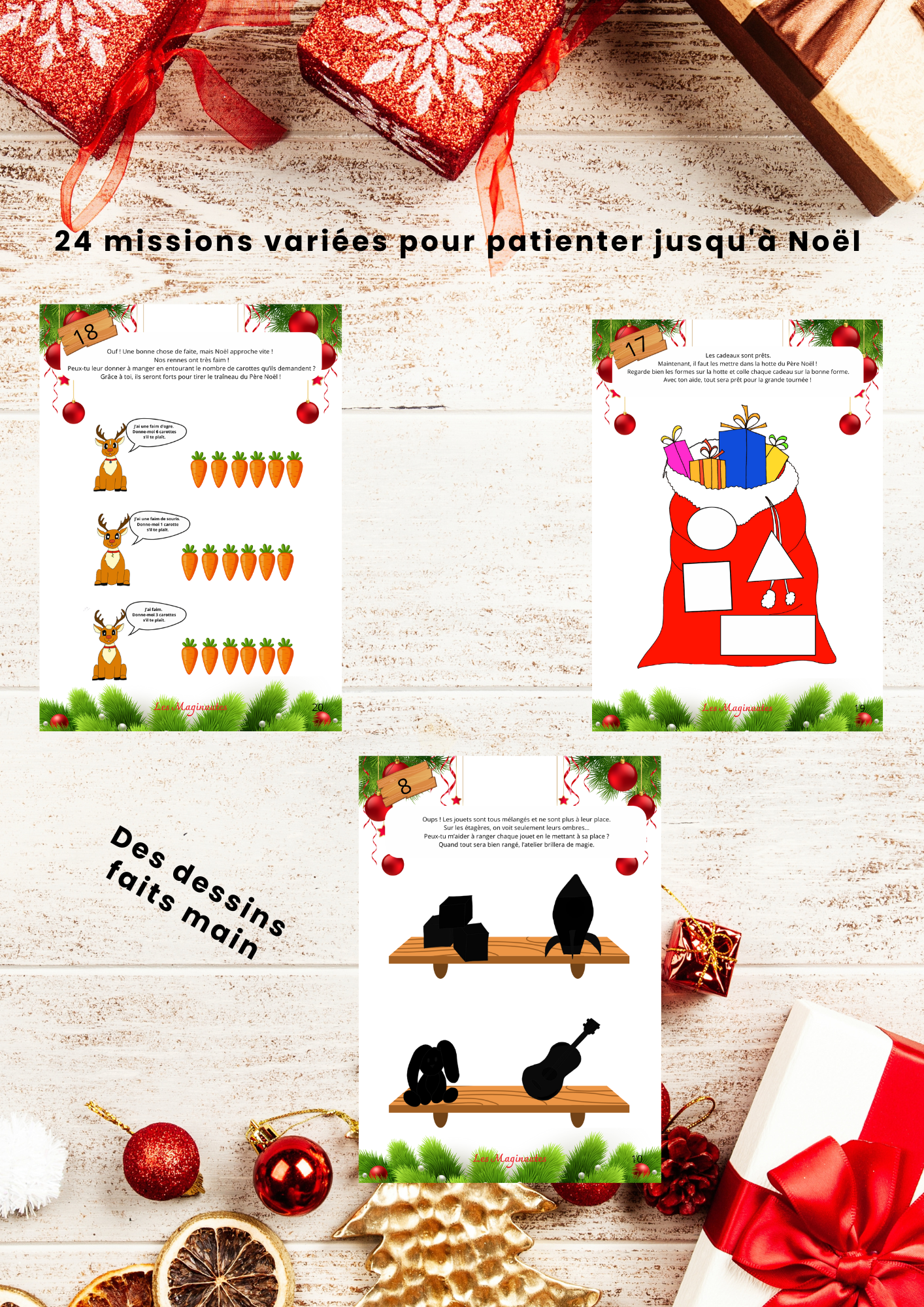 Calendrier de l'avent "Mission Noël " 3 à 6 ans.